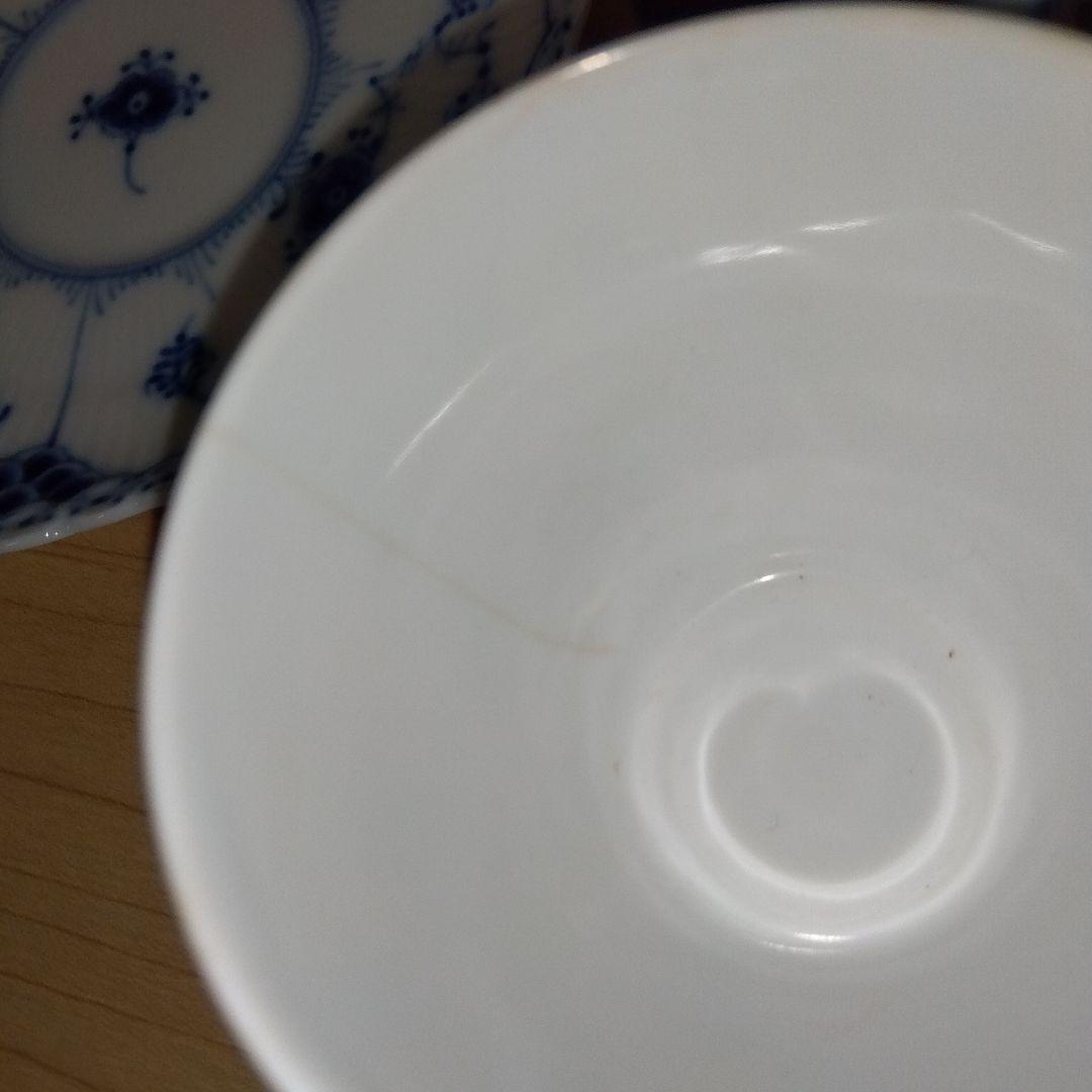 ロイヤルコペンハーゲン ブルーフルーテッド フルレース カップ＆ソーサー　ペア