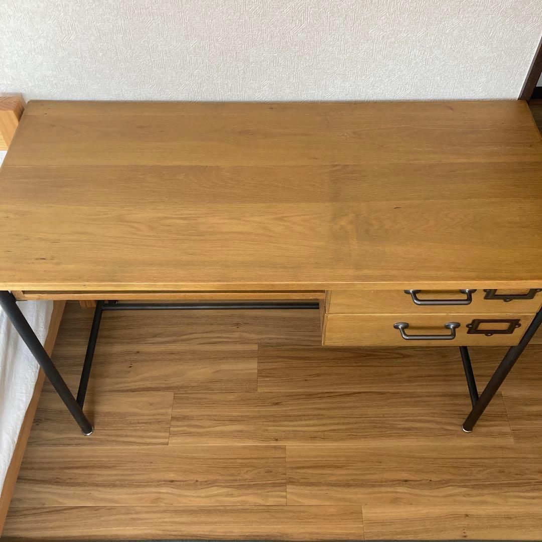 机　デスク　アイアンウッド　ビンテージ　アンティーク　レトロ