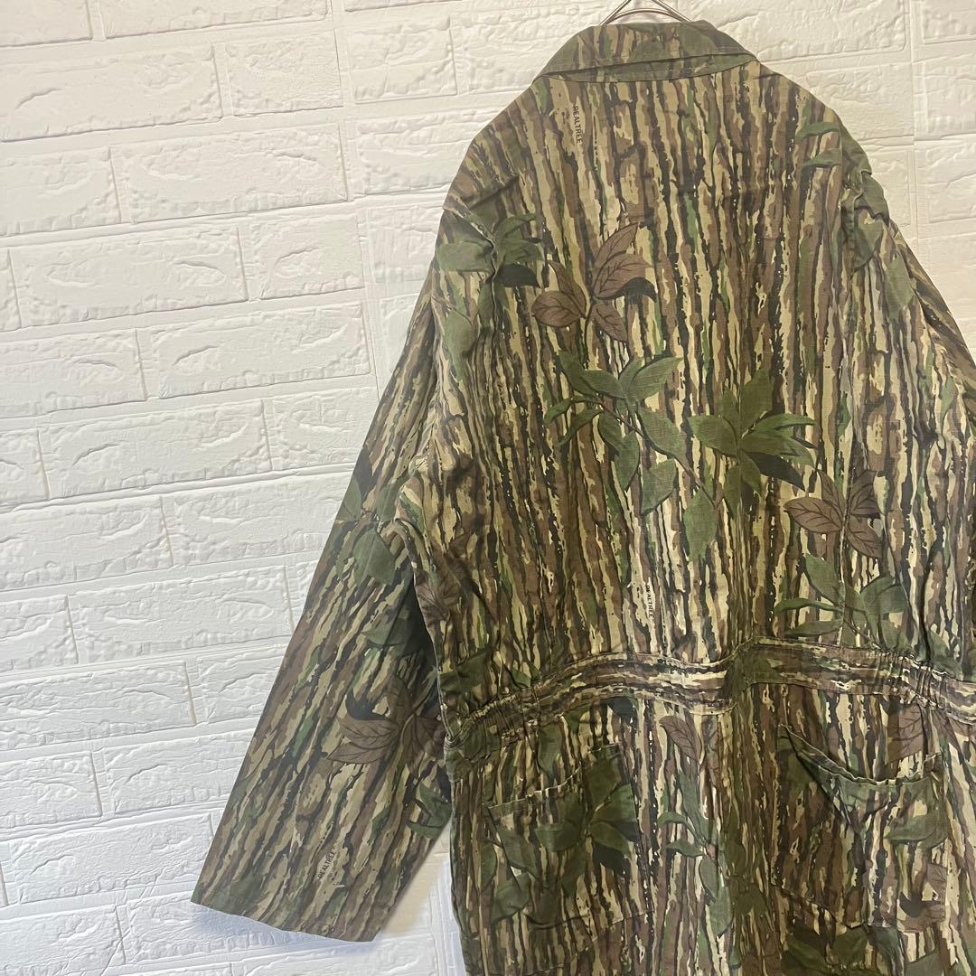 ●Z13【アメリカ製】つなぎ カモフラージュ柄 グリーン系 men's【2XL】