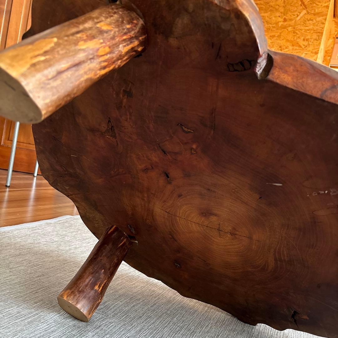 木製自然形状座卓