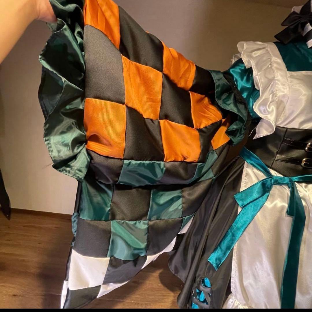 【即日発送】ホロライブ 儒烏風亭らでん スイパラコラボ コスプレ衣装 メイド服