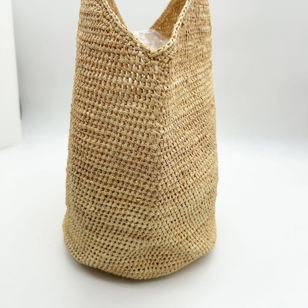 未使用級　ヘレンカミンスキー　ワンショルダーバッグ　カゴ　ラフィア　A4　肩掛け