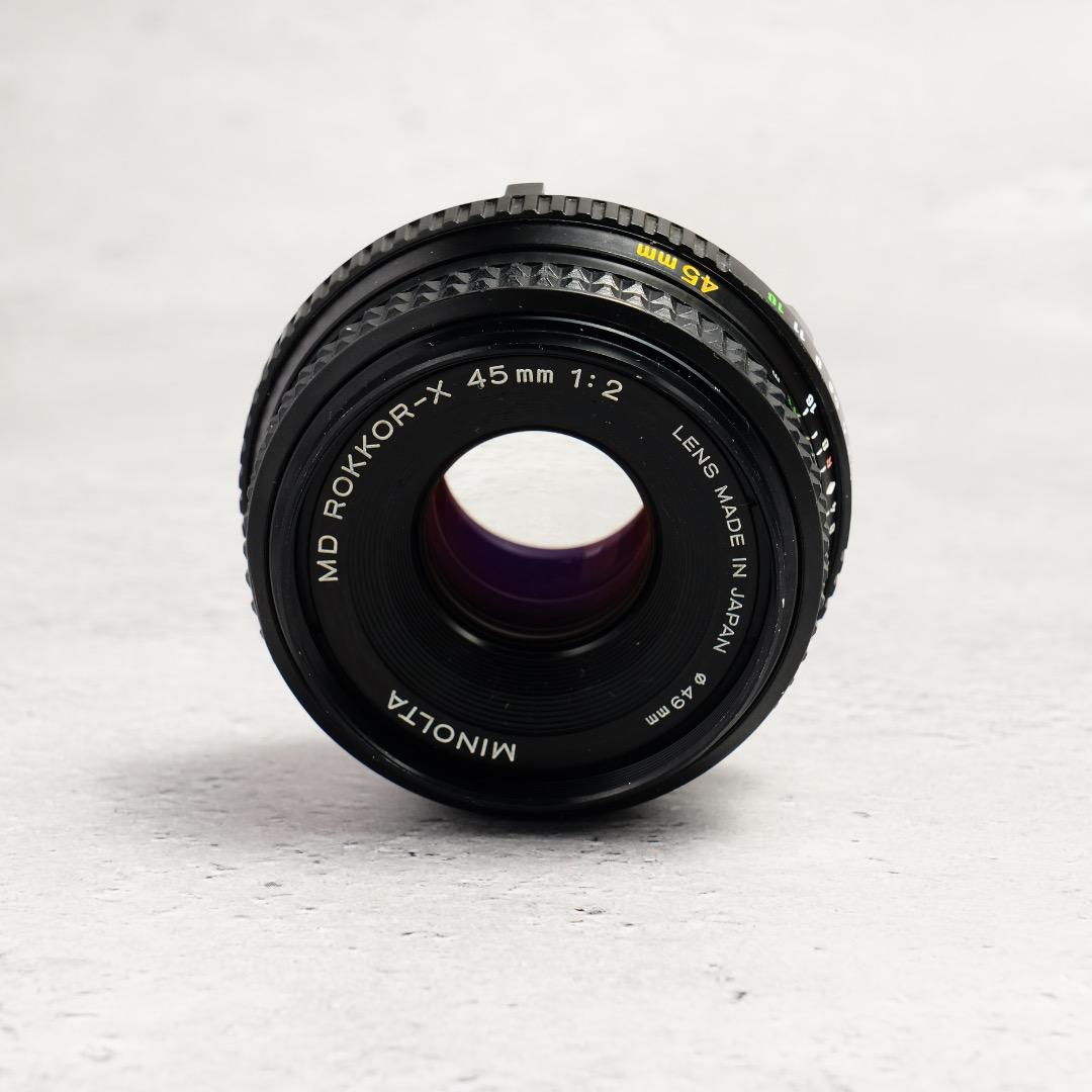【美品】動作◎ ミノルタ MD ROKKOR 45mm F2 348