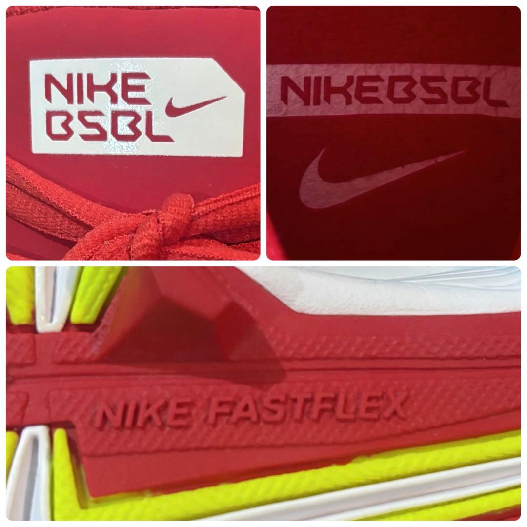 NIKE / エア ハラチ ベースボールスパイク 25.5cm レッド