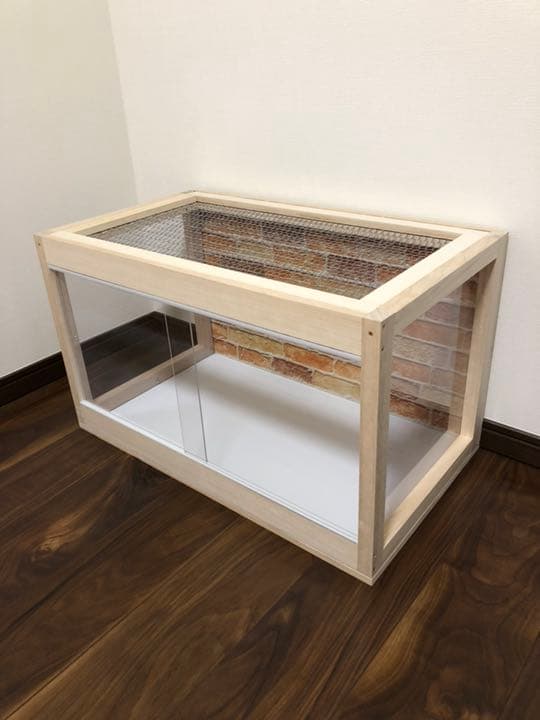 ハリネズミ ハムスター 木製ケージ 新品未使用 オーダー可能！カスタムベースに♬