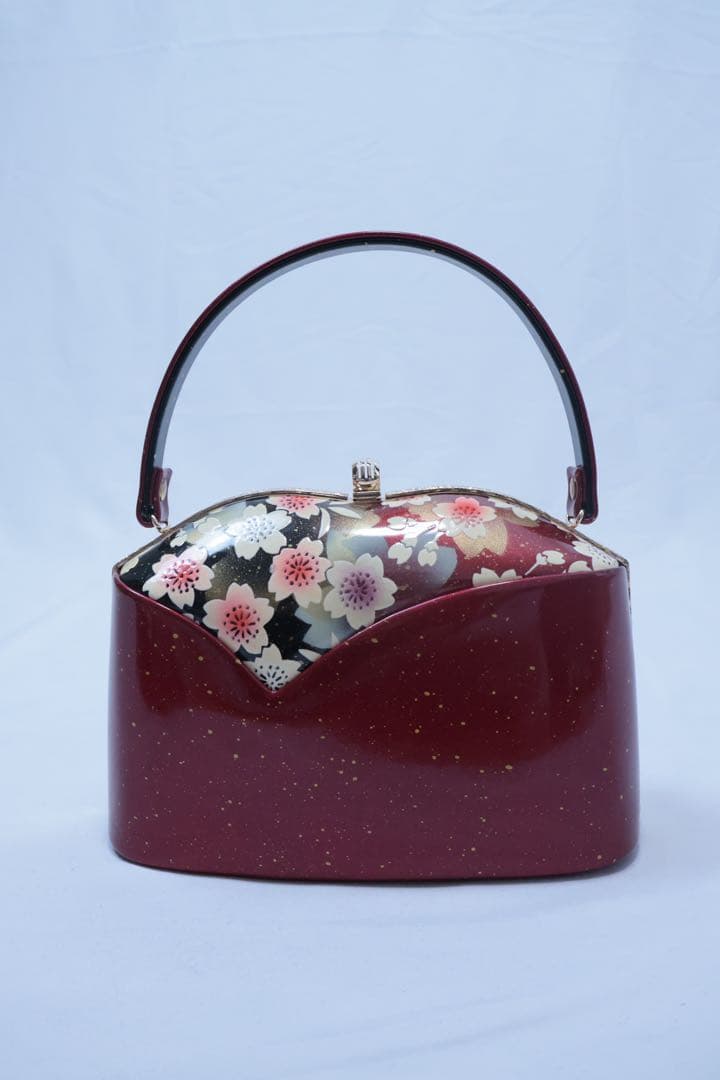 （れい）赤いエナメルバックと草履セットLLサイズ