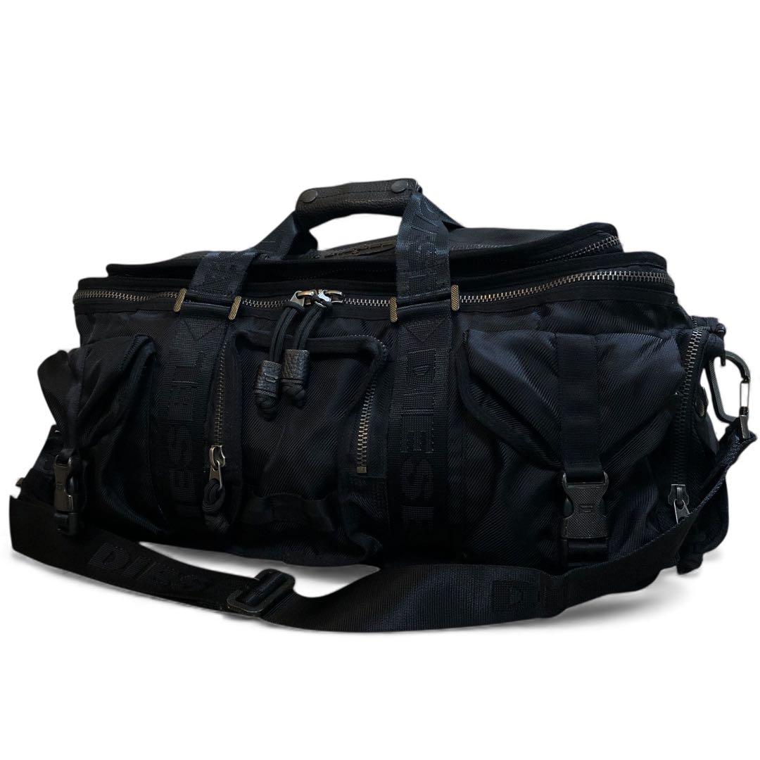 DIESEL ディーゼル 2wayショルダーバッグ ボストン y2k 黒 大容量