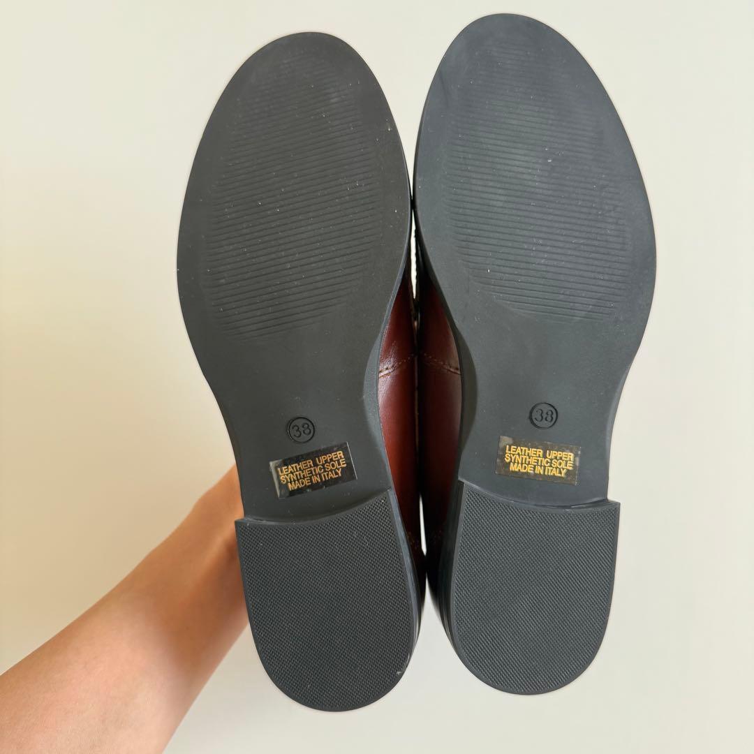 【未使用】ENESS ローファー ブラウン　38