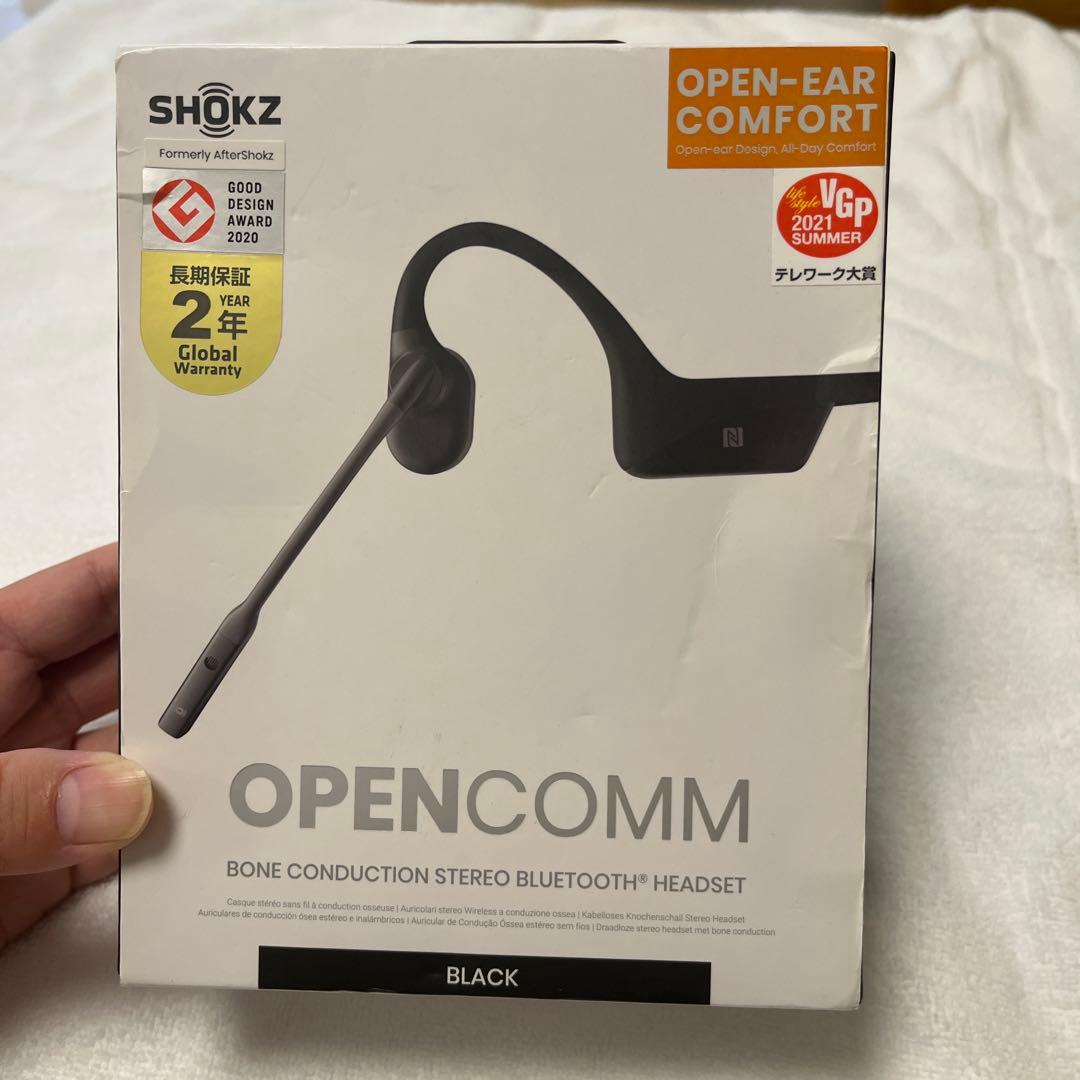 タ*カ様 SHOKZ OPENCOMM 骨伝導イヤホン ブラック