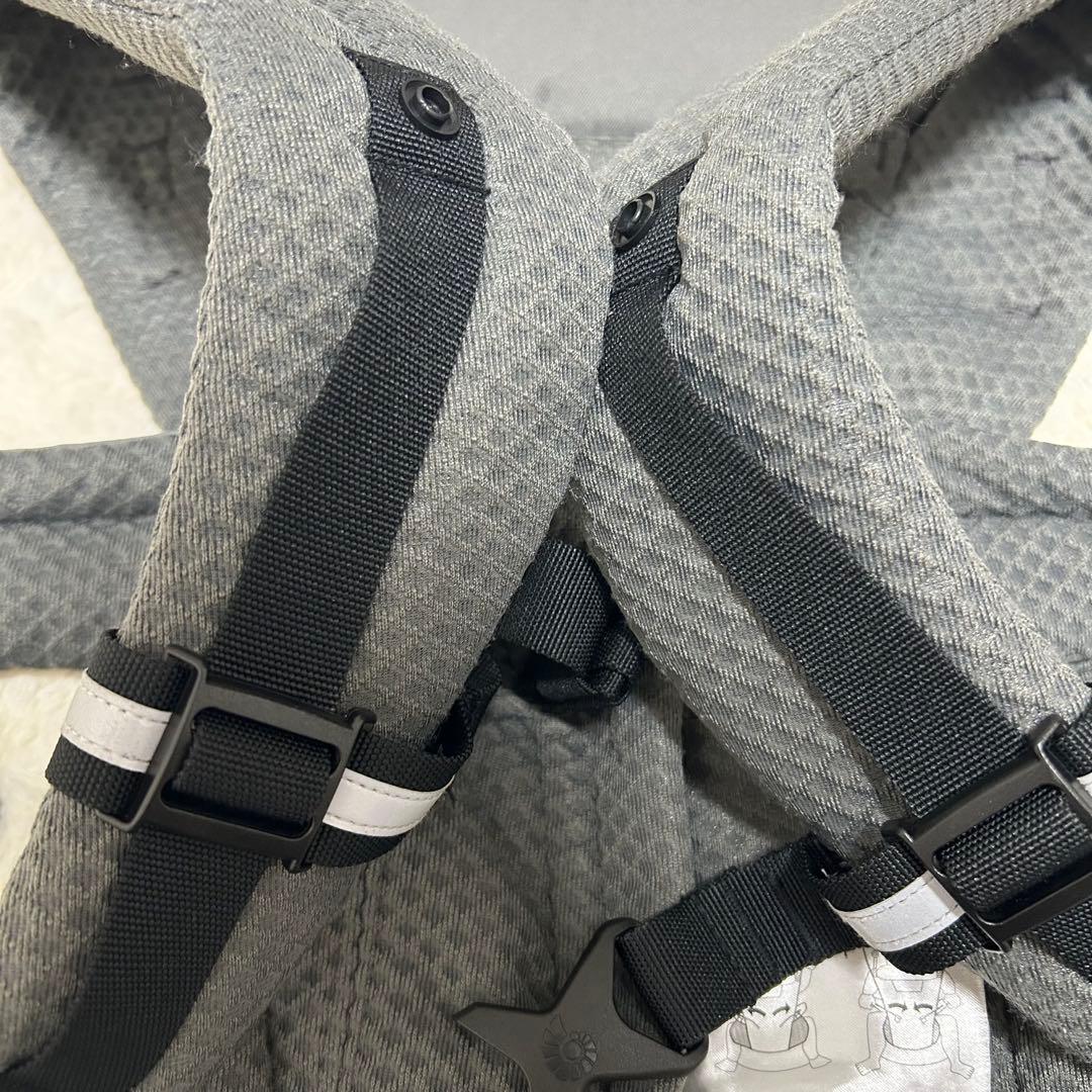 美品】国内正規品 エルゴベビー オムニブリーズ エアメッシュ グラファイトグレー