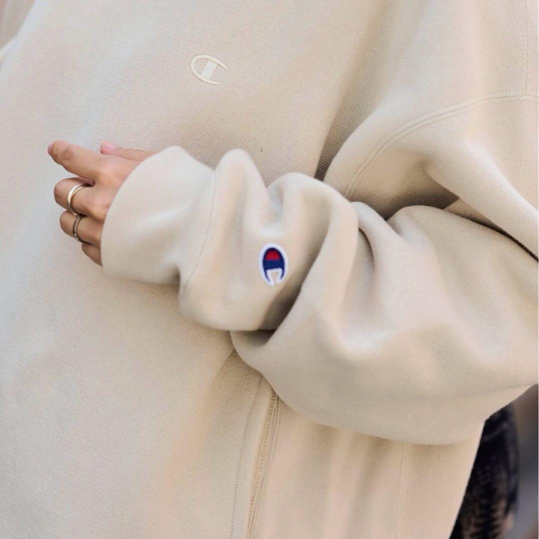 新品未使用フレームワーク　チャンピオン別注製品染めリバースウィーブ　スウェット