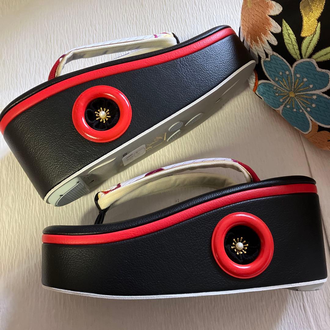 ☆めめ☆　新品未使用　世美庵　成人式　和装用バッグと草履セット　Ｌサイズ