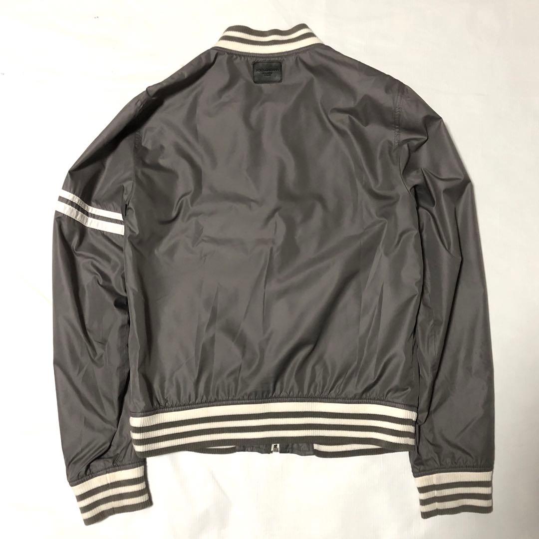 00s DOLCE&GABBANA ジップ ナイロンジャケット グレー