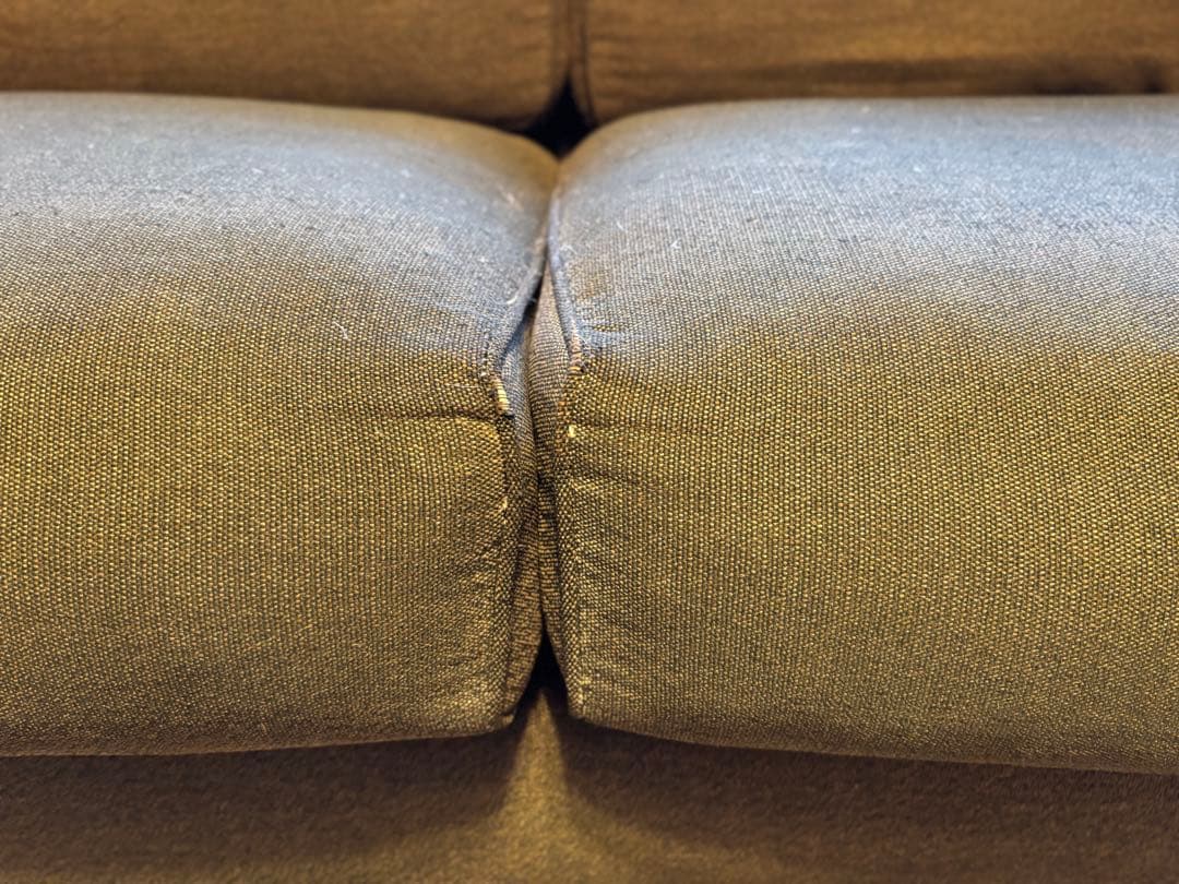 アイラーセン　ブラウンファブリック2.5人掛けソファ