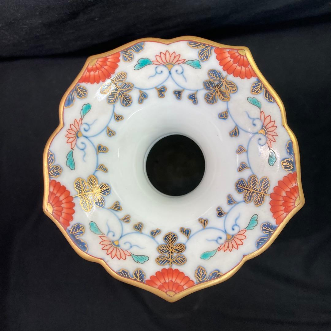 【美品】伊万里焼 神右衛門作 飾り壺 花瓶 置物