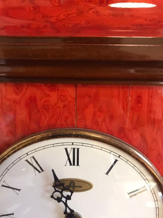 置き時計　ドイツ製　象嵌細工