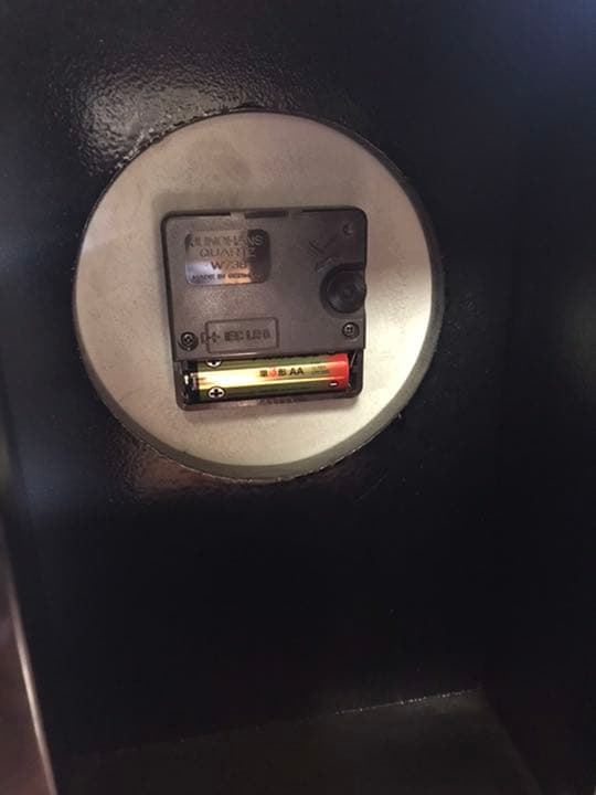 置き時計　ドイツ製　象嵌細工