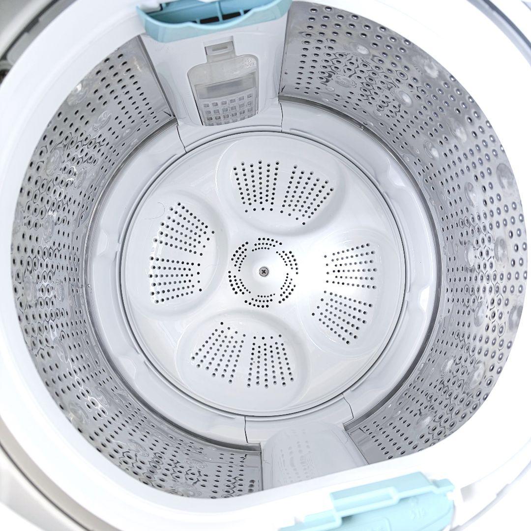 配送設置無料！純正HITACHIホワイト7kgコンパクト洗濯機！完動超美品！