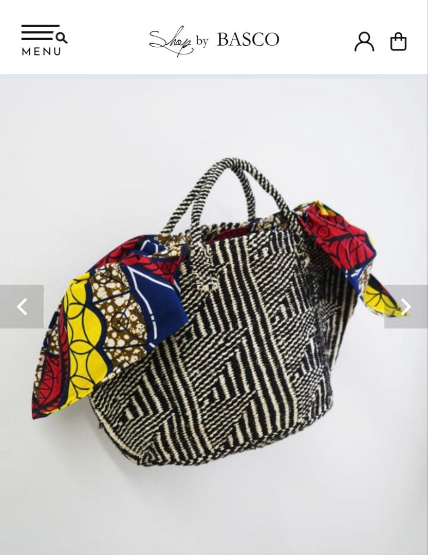 BASCO かごバッグ スカーフ付き