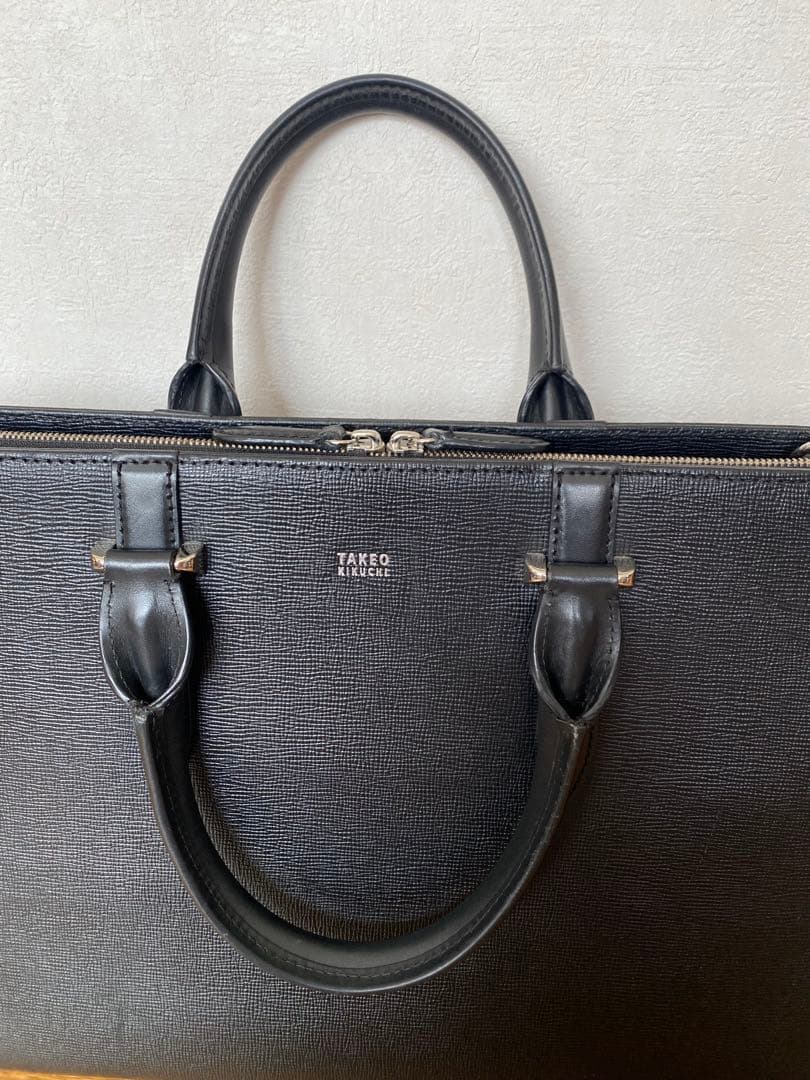 TAKEO KIKUCHI タケオキクチ ビジネスバッグ　ブリーフケース　黒