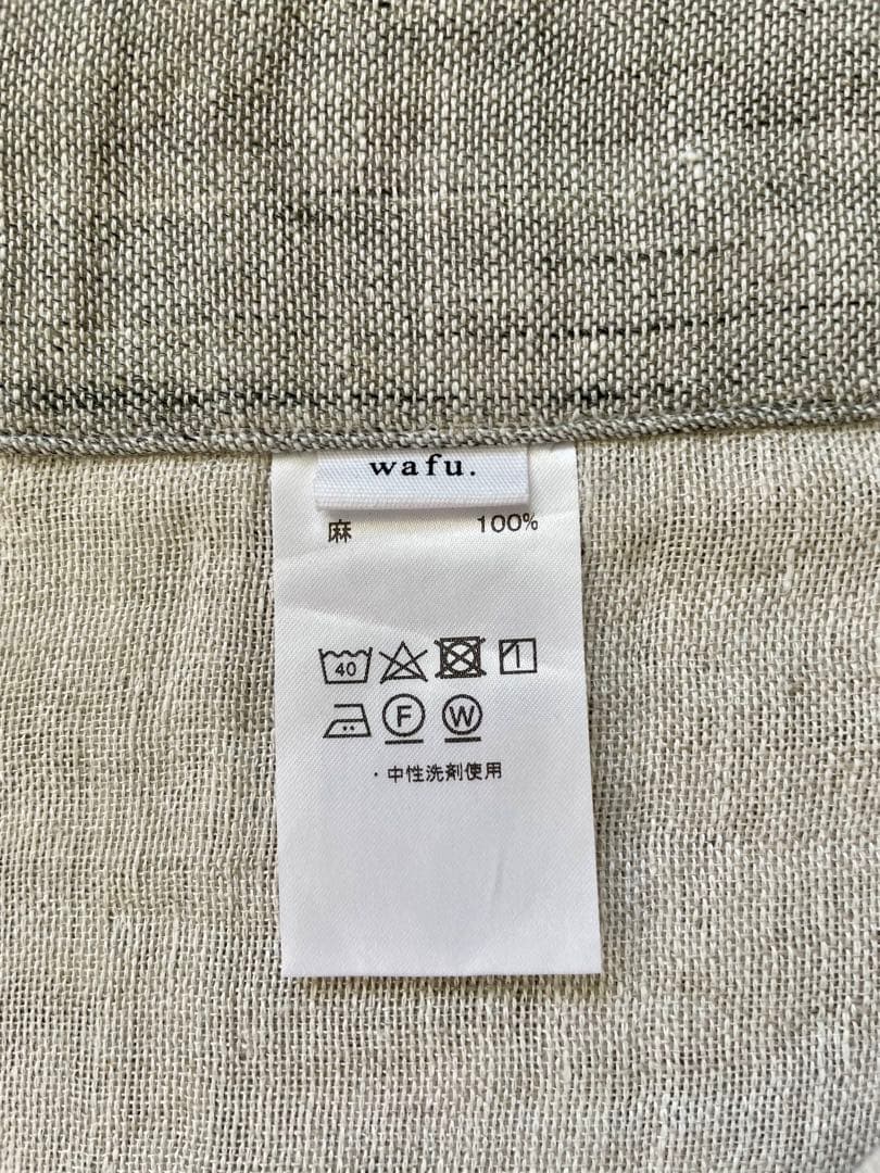 wafu リネントリプルガーゼケット