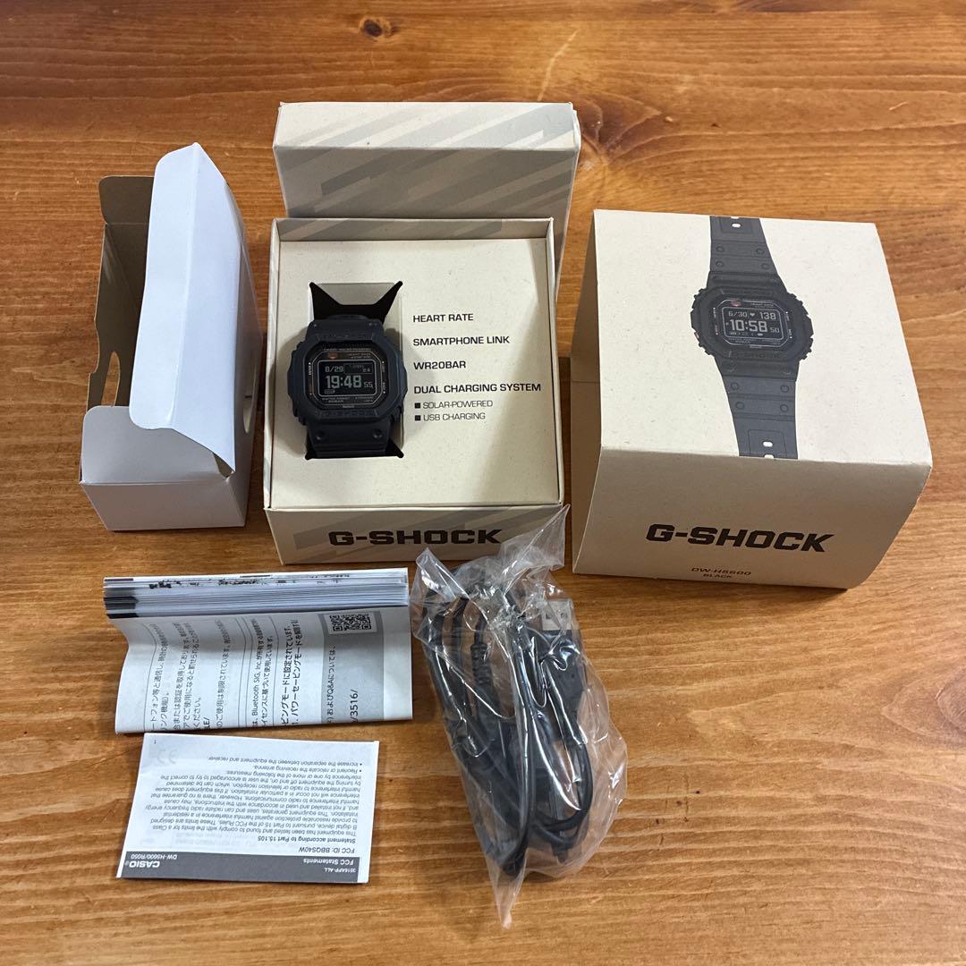 G-SHOCK DW-H5600-1JR デジタル腕時計 ブラック 心拍数測定