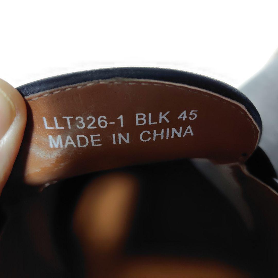 LUCIUS ルシウス　本革 タッセル ローファー 　ブラック　45