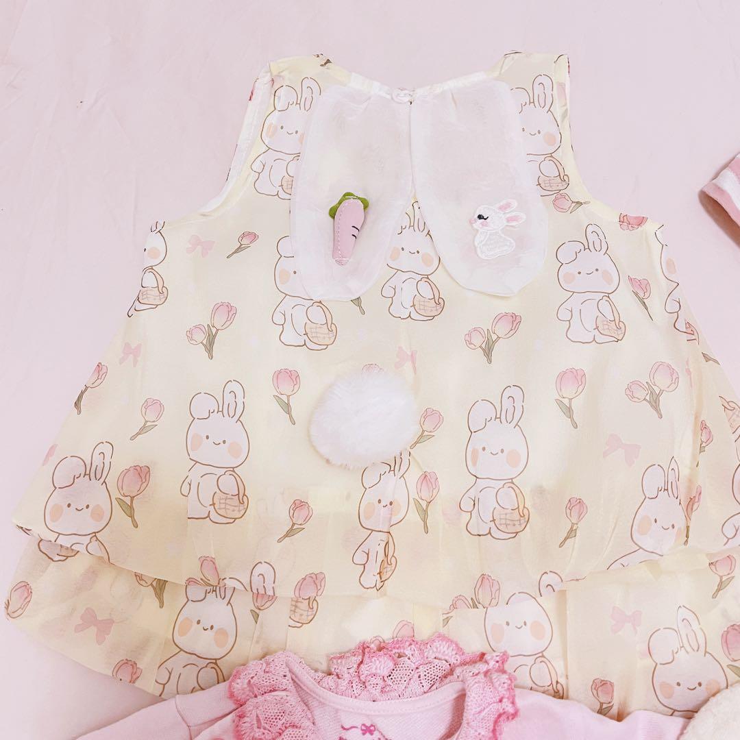 メゾピアノ ロンパース カバーオール 60 70 女の子 可愛い 7点セット