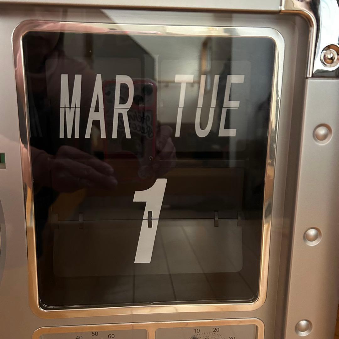 壁掛け時計 アンティーク調 レトロ調 クラシック調 パタパタカレンダー【訳あり】