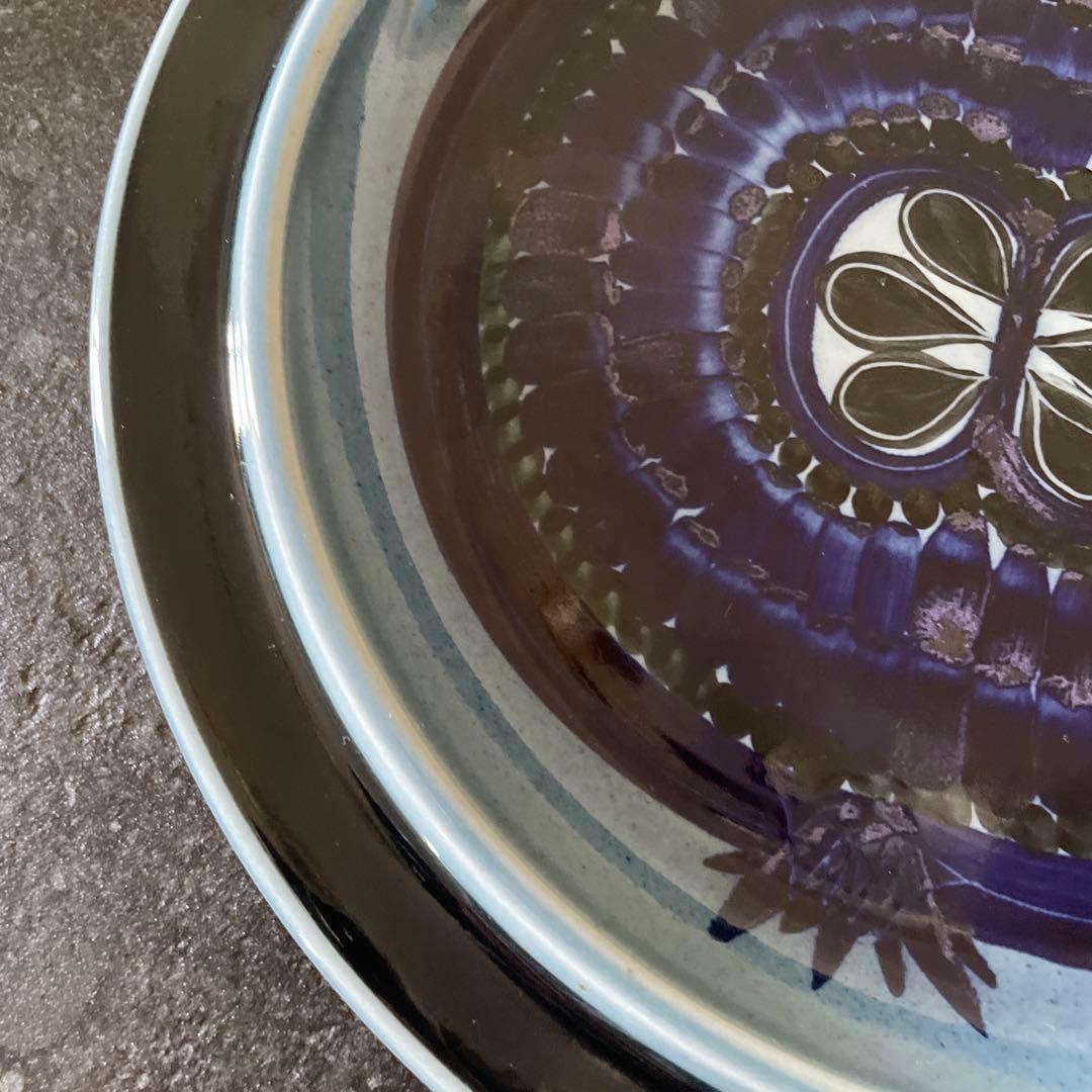 アラビア ブルー フラクタス 33cm プレート