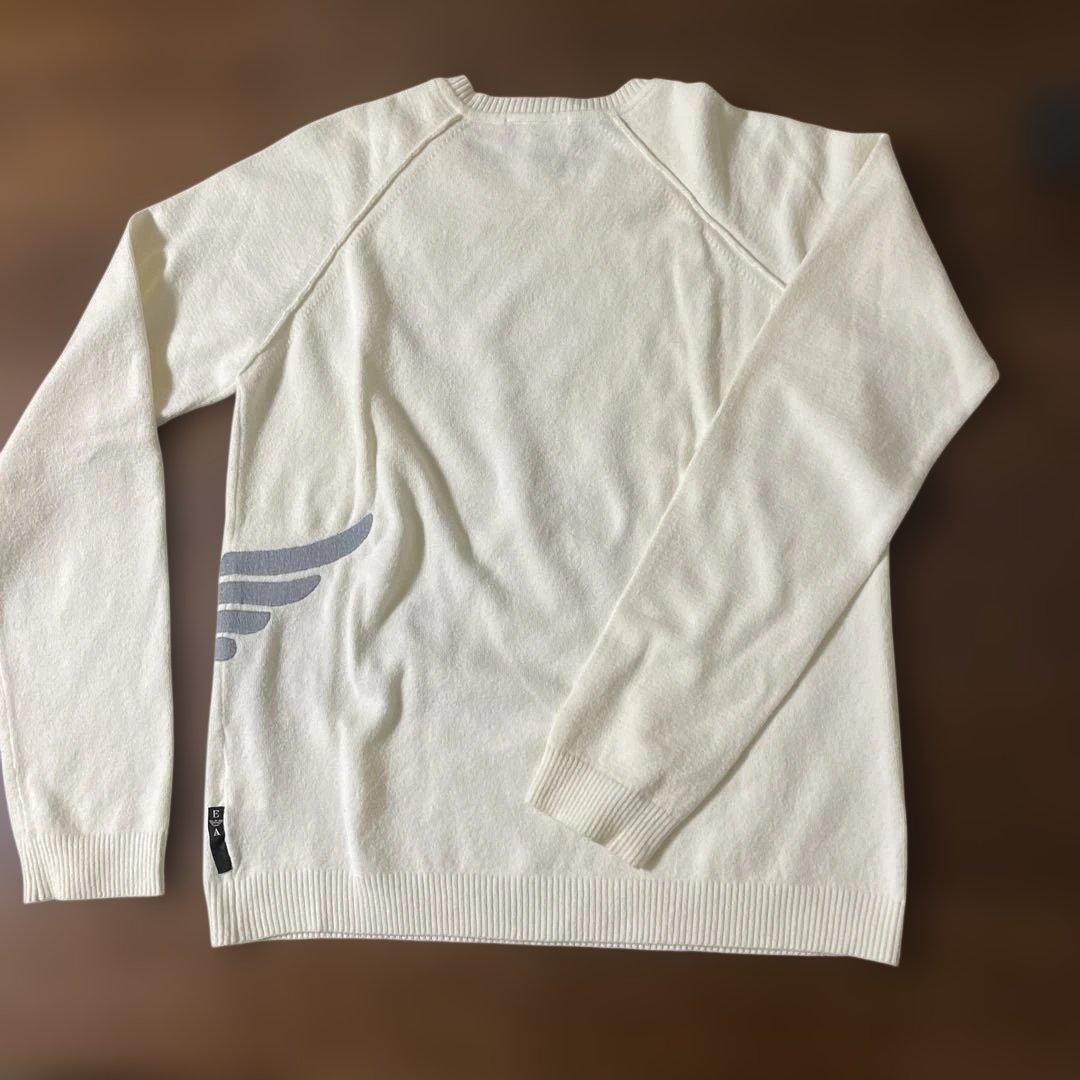 EMPORIO ARMANI オフホワイトメンズニット　L