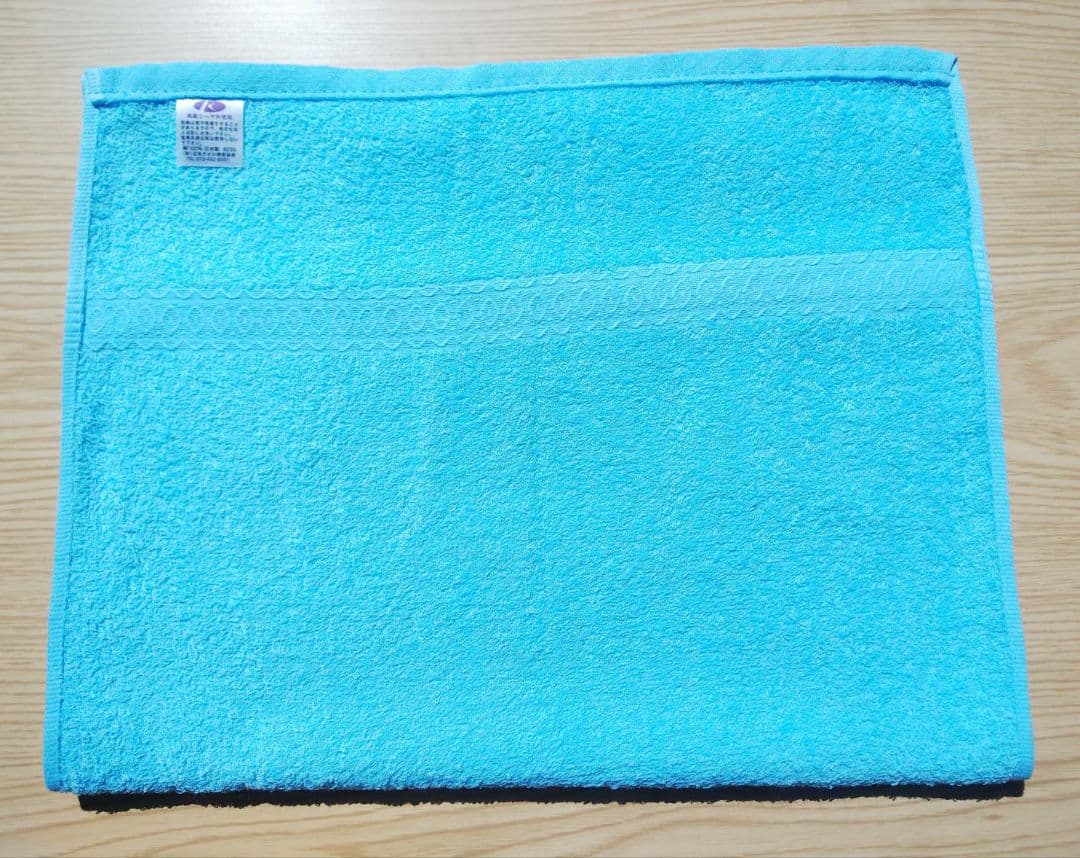 24枚組 新品泉州タオル 高級綿糸コーマコットンフェイスタオル【スカイブルー】