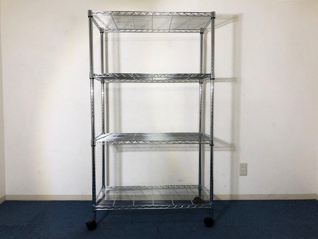 スチールラック4段 W90×D45×H158cm 透明シート1枚おまけ付ラック