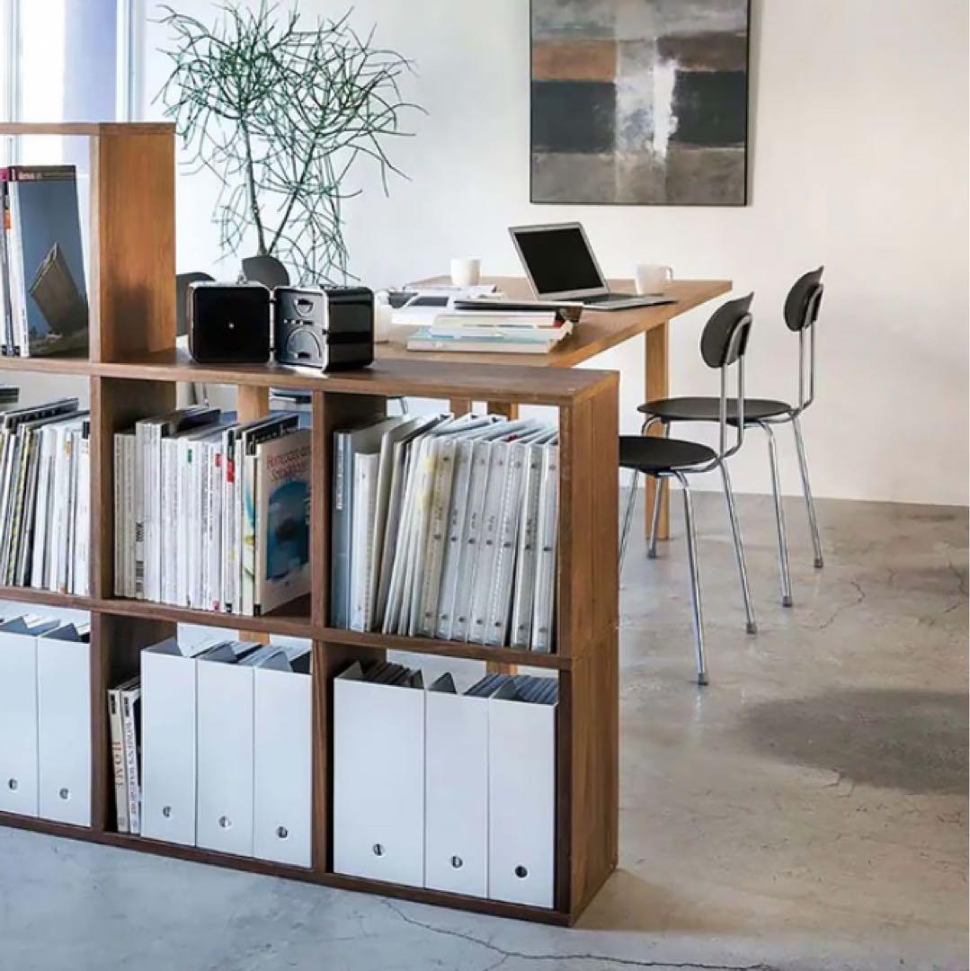 ⭐️美品⭐️オプション２個付⭐️無印⭐️ウォールナット材⭐️スタッキングシェルフ⭐️３段２列