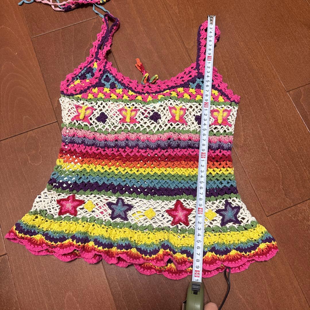 レア☆ヒステリックグラマー　鍵あみニットキャミソール　チョーカー付き