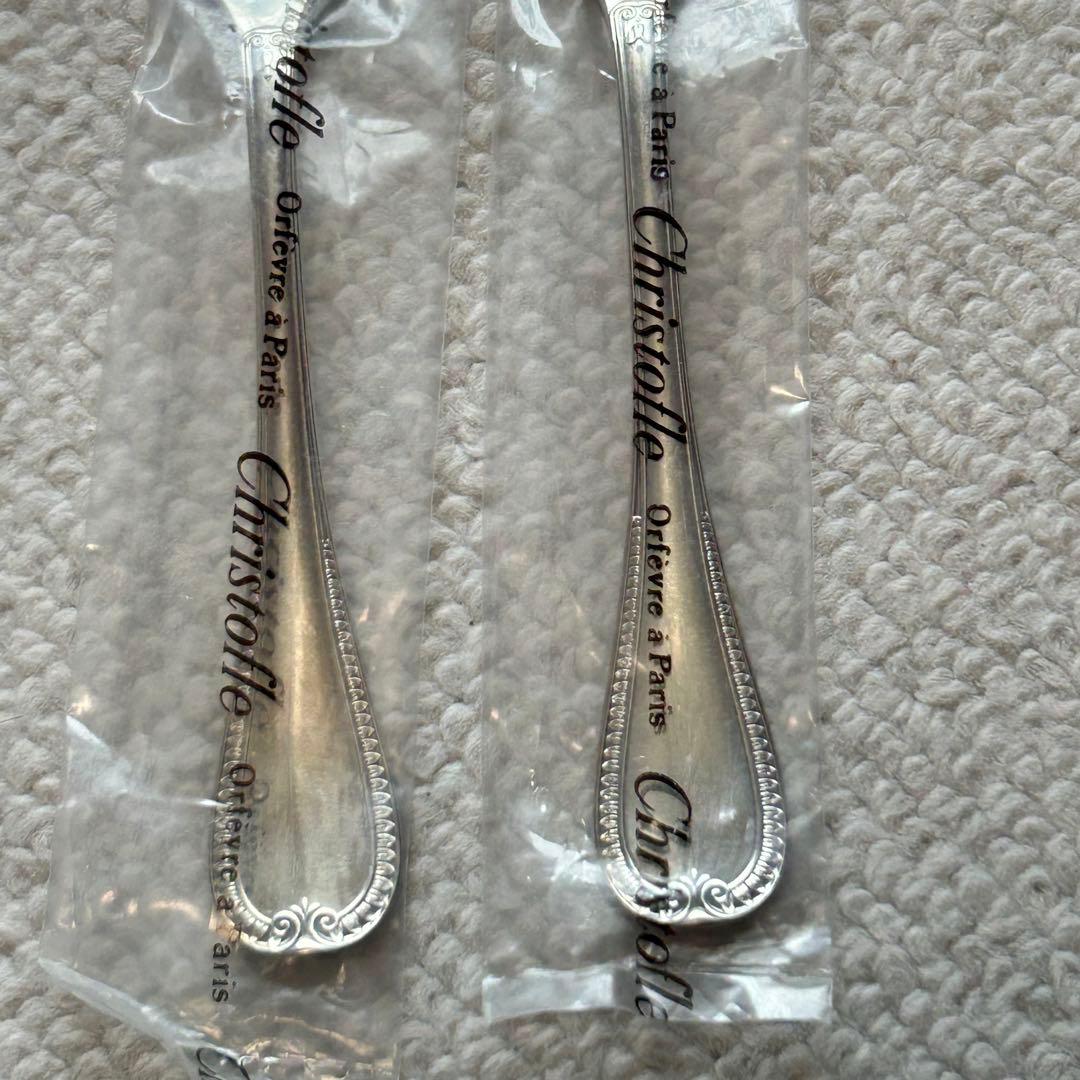 新品未開封品　クリストフルシルバー　マルメゾン　ケーキフォーク　2客セット