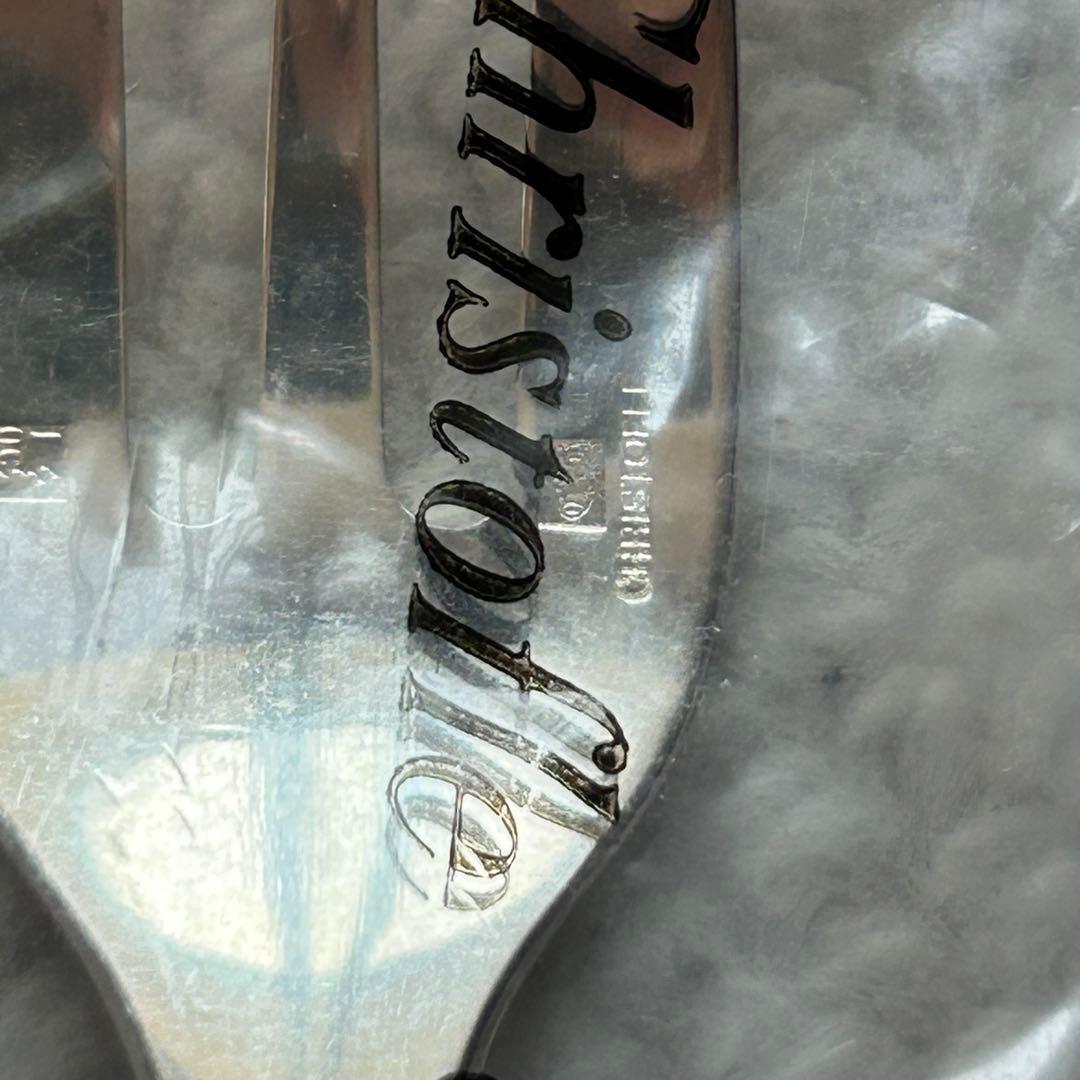 新品未開封品　クリストフルシルバー　マルメゾン　ケーキフォーク　2客セット