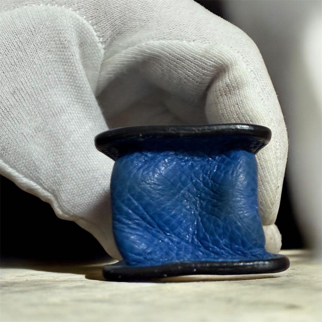 【良品】HERMES エルメス 小物入れ セリエ ヴォーエプソン ブルー