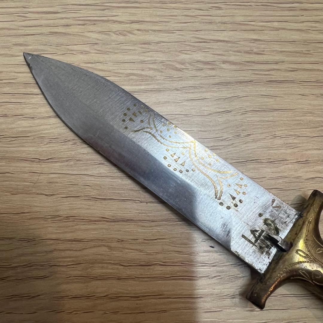 民族工芸品ウイグルナイフ金属工芸中央アジアアウトドア古いヴィンテージアンティーク