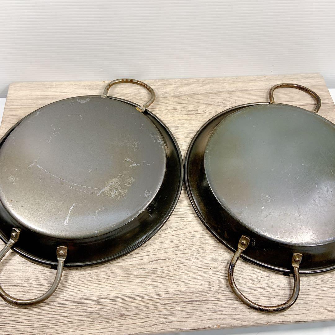 ヒキモト　パエリア鍋　10枚セット　鉄鍋　鉄製　鍋　平鍋