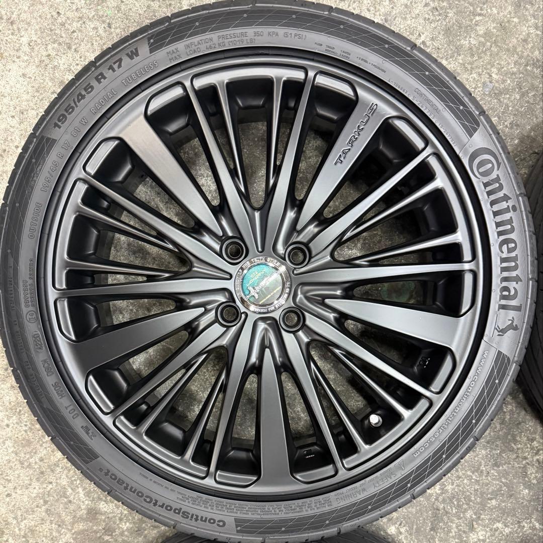 美品！17インチ アルミホイール 195/45R17 タイヤ付き