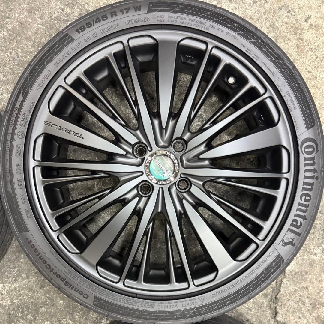 美品！17インチ アルミホイール 195/45R17 タイヤ付き