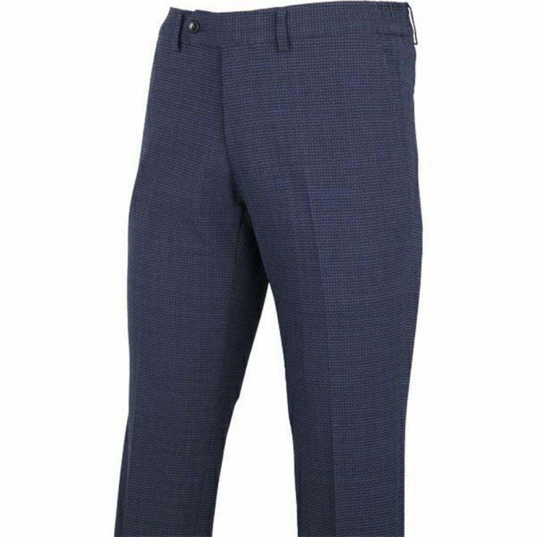 【未使用】4S スーツセレクト　セットアップ　ネイビー×チェック Y6