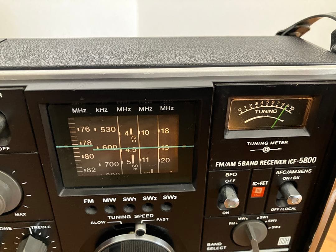 ソニースカイセンサーICF 5800 BCLラジオ 中古品