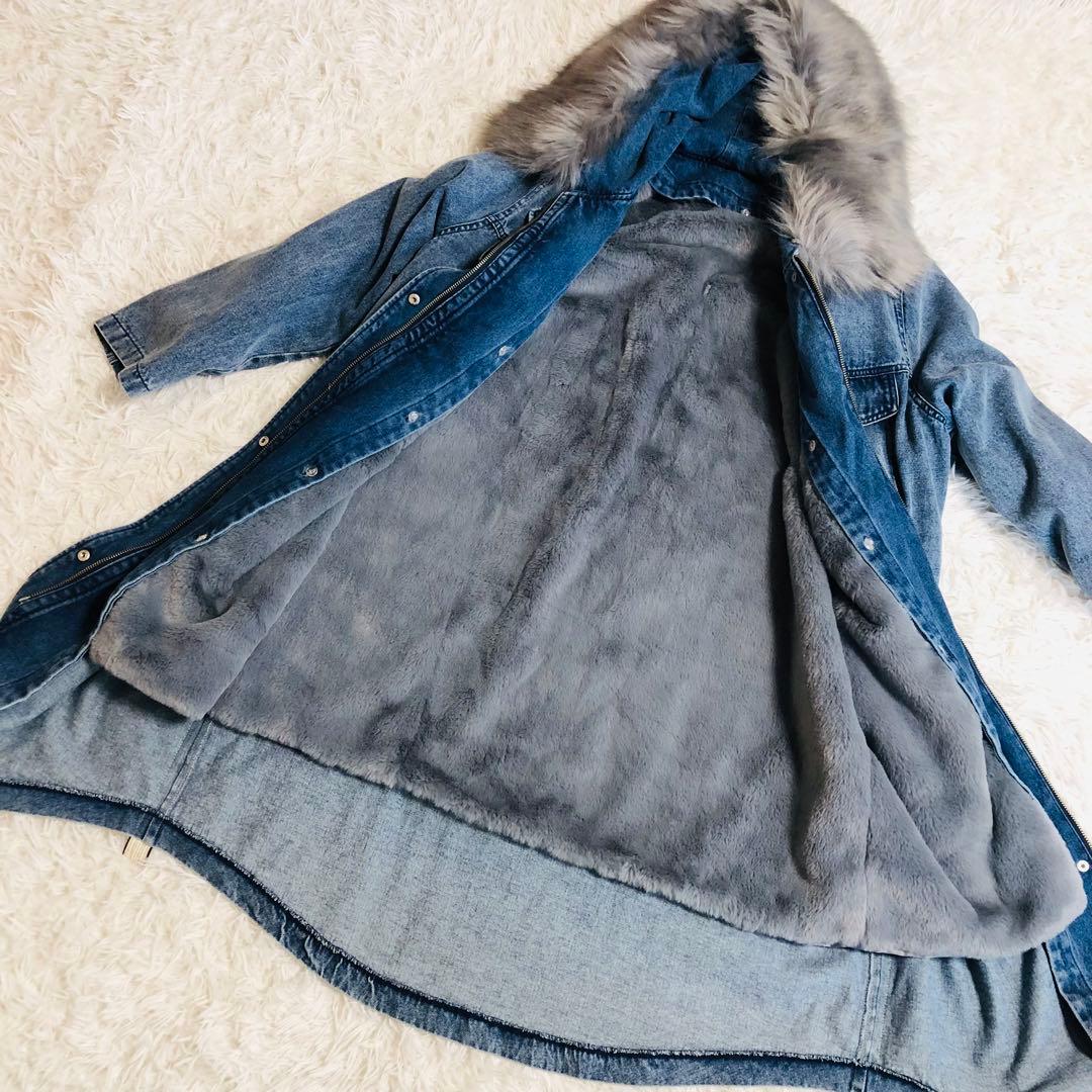 新品タグ付き　スコットクラブ　デニムコート　モッズコート　ボアライナー付き