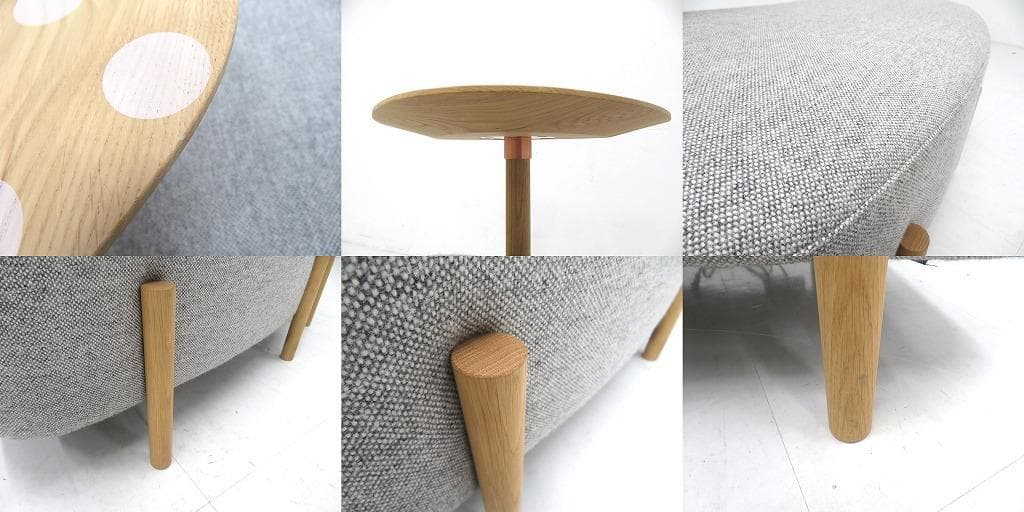 展示品　カリモク　ドラドラ　北欧　オーク材　ソファ サイドテーブル　付き