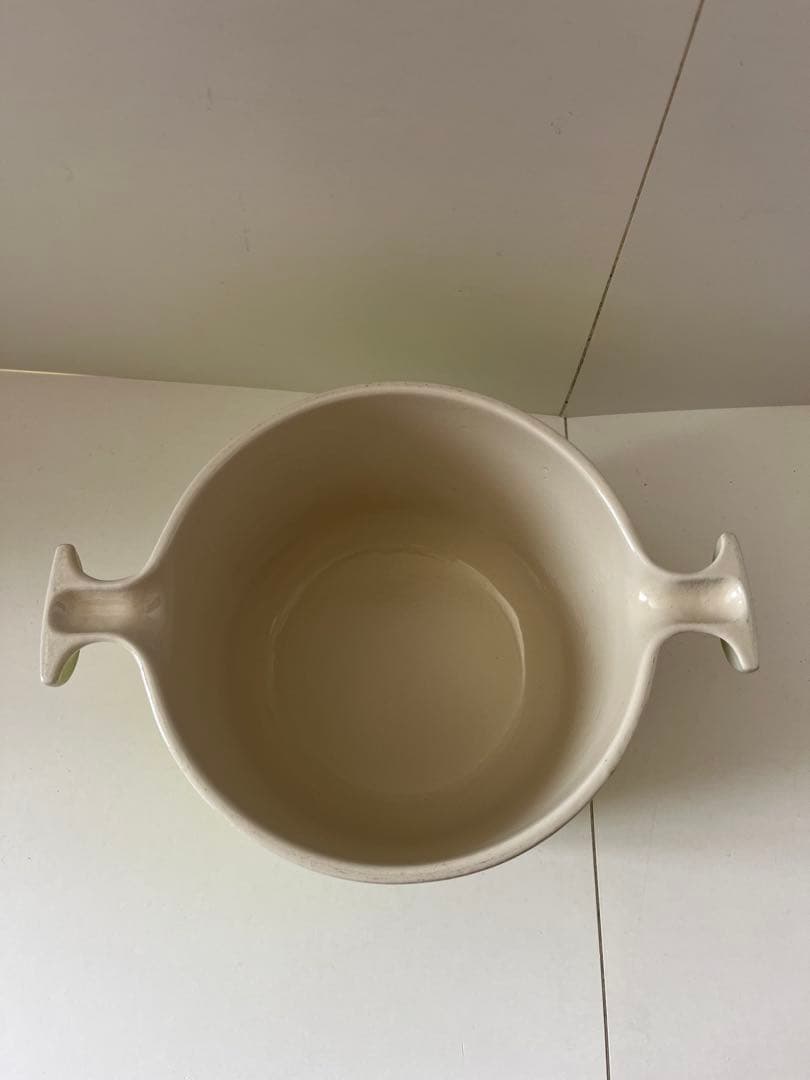 ヴィンテージ ルクルーゼ　フォンデュポット　エンツォマリ　ハーモニックグリーン