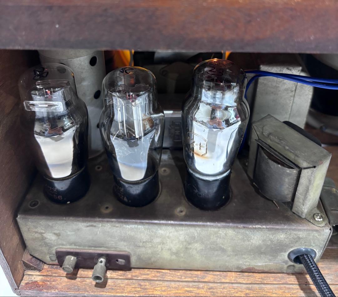 レトロ　真空管ラジオ　ヘルメス　47A型　並4 整備済