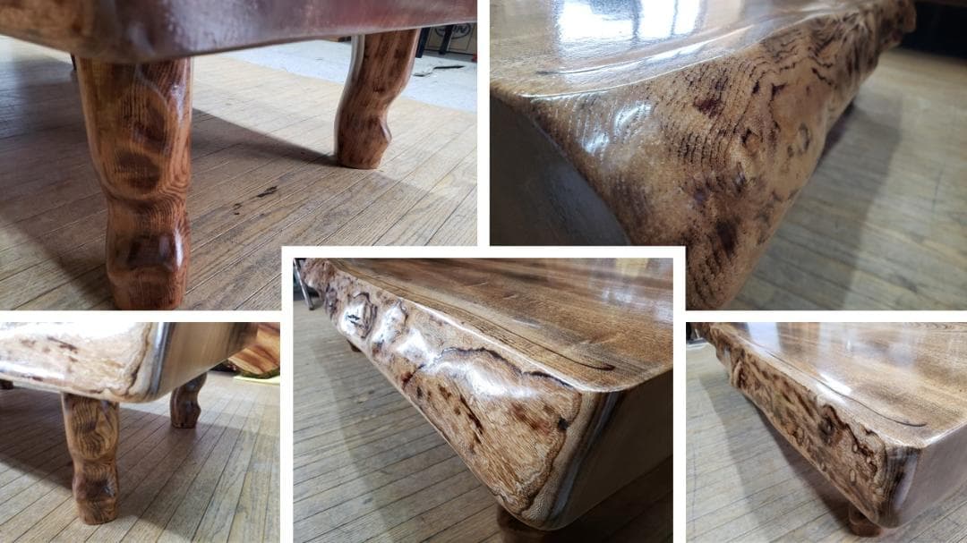 vc.uchida　美品　厚み8㎝　欅　無垢一枚板　座卓