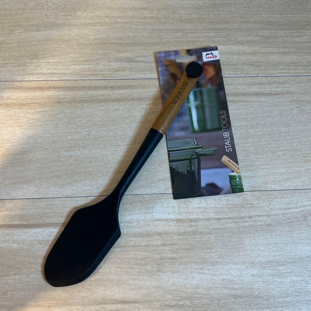 ストウブ　ココットラウンド　16cm グレー　フタモッチ スパチュラ　セット